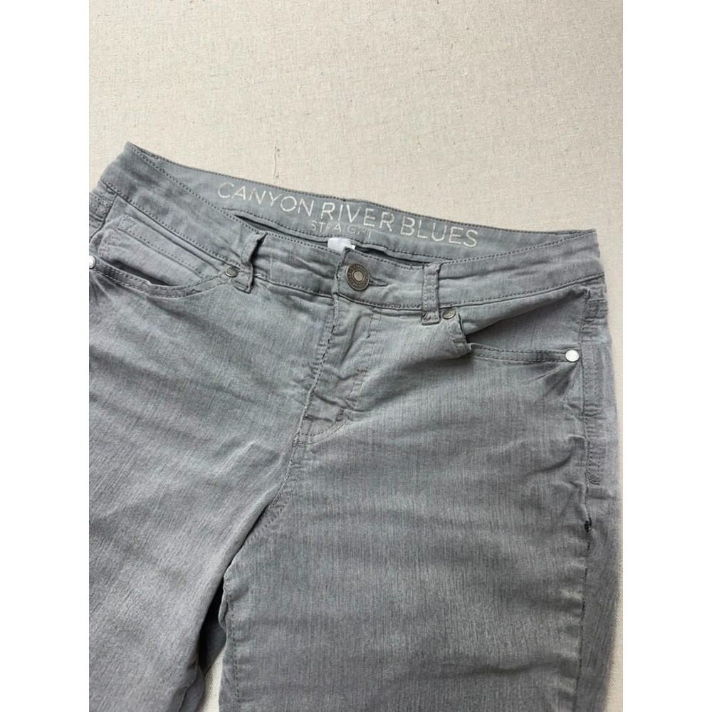 Canyon River Blues Womens Size 8 Gray Straight Leg Jeans Pants [A207]